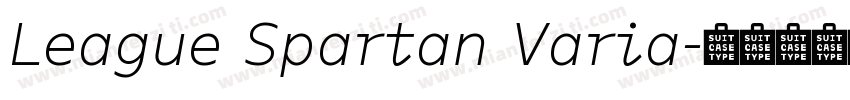 League Spartan Varia字体转换